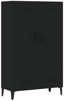 DOTMALL Highboard Highboard Schwarz 70x31x115 cm Holzwerkstoff