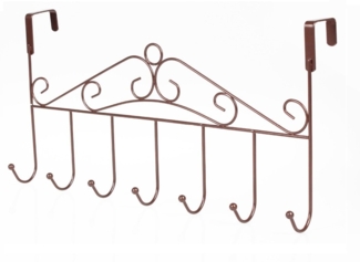 BAYLI Türgarderobe 42,5cm Türgarderobe Metall für Montage über der Tür, Kleiderhaken