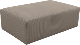 WERK2 Polsterhocker Zeus-XL, Curvy Trend Hocker mit urbaner Optik
