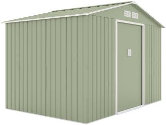 HATTORO S200 Metall Gerätehaus Geräteschuppen Gartenhaus Hütte Haus Laube grün