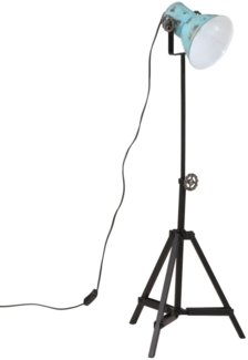 vidaXL Stehleuchte 25 W Blau 35x35x65/95 cm E27 371874