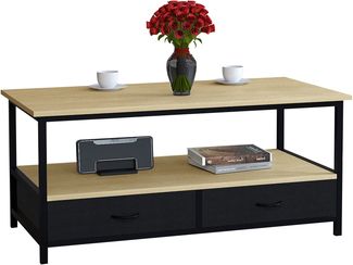 VCM Beistelltisch & Couchtisch Flonila 919390 Honig-Eiche H. 45 x B. 100 x T. 50 cm