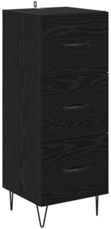 vidaXL Sideboard Schwarze Eiche 34 x 34,5 x 90 cm Holzwerkstoff 881551