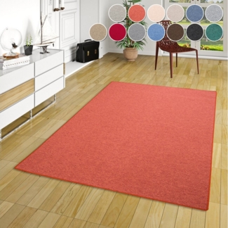 my home Teppich Fortis, Schlinge, Made in Netherlands, rechteckig, Höhe: 5 mm, Uni Farben, gekettelt, auch als Läufer, strapazierfähig, Wohnzimmer