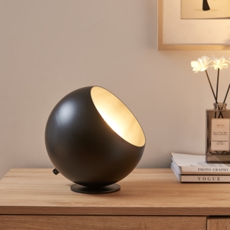 Tischleuchte Lukkodso 1xE27 Ø20x20 cm Metall Schwarz [lux. pro]