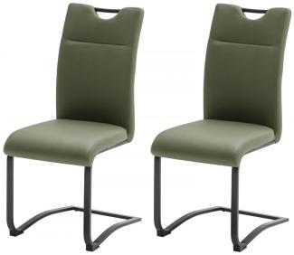 2 x Stuhl Zapara olive Freischwinger