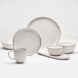 van Well Dessertteller Urban, Teller 20 cm, 6 Stück, (6 St), spülmaschinen- und mikrowellengeeignet