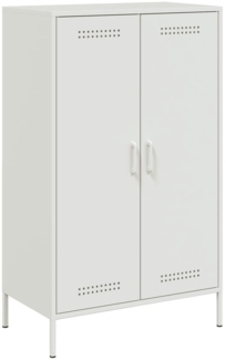 vidaXL Highboard Weiß 68x39x113 cm Stahl 842969