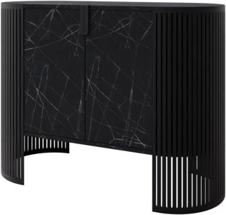 Kommode Fahugin (Farbe: Schwarz / Black Pietra Grigia)