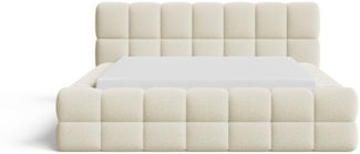 Chilly Möbel Polsterbett Verona Beige Bouclé Stoff 200x200 cm mit Stauraum Quelle 02