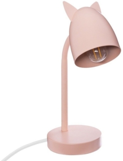 Stilvolle Schreibtischlampe OREILLES in schönen Farben aus Metall für Kinder, 18 x 12 x 31 cm, Atmosphera for kids, rosa