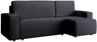 Selsey Copertino - Ecksofa beidseitig montierbar mit Schlaffunktion, wasserabweisend, grau