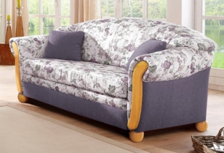 Home affaire 2-Sitzer Milano, Schlafsofa im Landhaus-Stil, bequem, Liegefläche 188/124cm, mit Bettfunktion