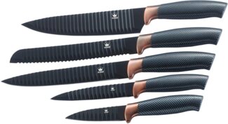 KING Messer-Set Carbon Design (Set, 5-tlg), Wellenschliff