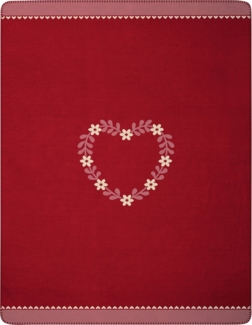 Wohndecke Wohndecke Heartwarming, Biederlack, im romantischen Design