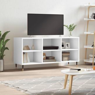 vidaXL TV-Schrank Weiß 103,5x30x50 cm Holzwerkstoff 826980