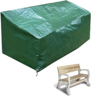 Gartenbank Abdeckung Wasserdicht Grün 134x66x63/89cm 2-Sitzer Outdoor
