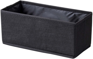 Fackelmann Aufbewahrungskorb 28 cm, Schwarz, faltbar