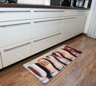 oKu-Tex Küchenläufer Deco-Flair Kitchen, Küchenteppich mit Aufdruck, Flachgewebe, Läufer für die Küche mit verschiedenen Motiven, pflegeleicht
