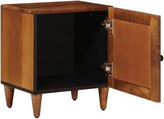 vidaXL Nachttisch 2 pcs Braun 40 x 33 x 46 cm Massivholz Mango 4018221