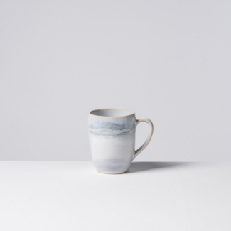 Gipfelstück Becher Tiefer See, 4-tlg, Steinzeug, Scandi-Style, Reaktivglasur, jedes Stück ein Unikat, 4-teilig