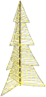 vidaXL Weihnachtsbaum mit 240 LEDs Warmes Weiß 180 cm Rattan 42019222