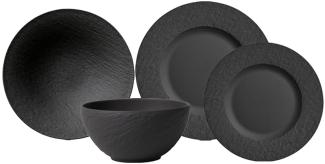 Villeroy & Boch Manufacture Rock Geschirr-Set 4-teilig schwarz