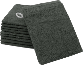 ZOLLNER Waschlappen, (10-St), 16 x 21 cm, 100% Baumwolle, vom Hotelwäschespezialisten