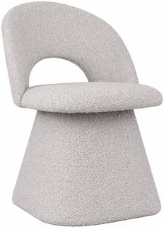 Casa Padrino Luxus Esszimmer Stuhl mit gebogener Rückenlehne Hellgrau H. 79 cm - Esszimmer Möbel