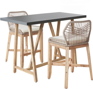 Bistro Set TALAMONE Akazienholz Heller Holzfarbton