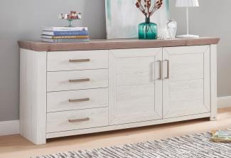 set one by Musterring Sideboard York, Typ 51, mit viel Stauraum, Bügelgriff silber, B 184 x H 79 cm