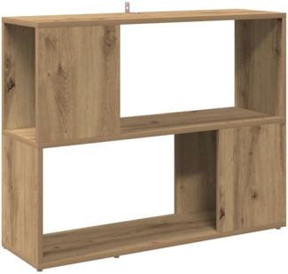 vidaXL Bücherregal/Raumteiler Artisan-Eiche 80x24x63 cm 856735