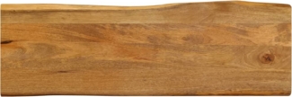 vidaXL Tischplatte mit Baumkante 110x40x2,5 cm Massivholz Mango 370757