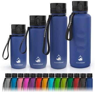 coolrhino Trinkflasche rhinoSport Tritan Sportflasche 350 ml, 650 ml, 1 liter, 1,5 l, Wasserflasche auslaufsicher für Sport, Outdoor, Schule und Fahrrad