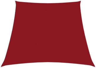 vidaXL Sonnensegel Oxford-Gewebe Trapezförmig 2/4x3 m Rot 135681