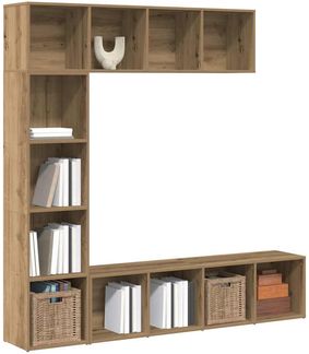 vidaXL Buchschränke 3 Stück Artisan Eiche Holzwerkstoff 3328550