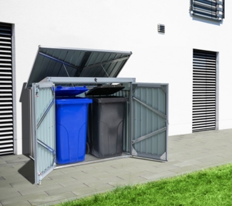 Westmann Stahl Mülltonnenbox und Gerätebox |