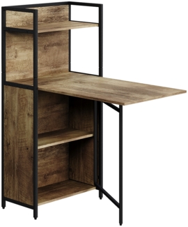 Vicco Esstisch Eiche rustikal 57 x 30 cm mit klappbarer Tischplatte, Savio