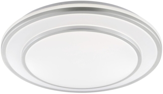 Brilliant LED Deckenleuchte Luciano Ø 39 x 7,8 cm neutralweiß aluminium weiß