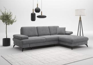 sit&more Ecksofa Morris Jubi L-Form, inklusive XXL-Liegefläche, bzw. Schlaffunktion, Bettfunktion, Armteilverstellung und 1 Zierkissen