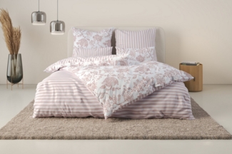 andas Bettwäsche Nordby, Flanell, 2 teilig, Bettwäsche aus Baumwolle, skandinavisches Design, ab Größe 135x200 cm