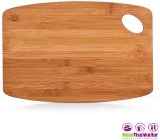 Neuetischkultur Schneidebrett Schneidebrett Bambus mit Griffloch, Holz, (Stück, 1-St, 1 Schneidebrett), Küchenbrett Servierbrett