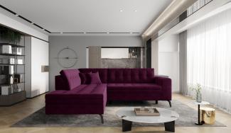 Wohnideebilder Lanvin Dunkelviolett Ecksofas & Eckcouches CO-LAN-LT-25VE