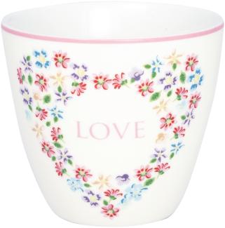 Greengate Columbine Love Latte Cup white 0,35l