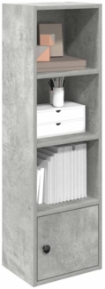 vidaXL Bücherregal Betongrau 31x24x102 cm Holzwerkstoff