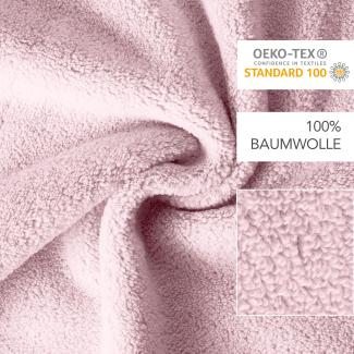 HOMESTORY Premium Handtuch-Set 100% Baumwolle, Frottee, weich, saugstark und schnelltrocknend, 450g/m², Oeko-Tex 100 Rosa