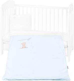 Kikkaboo Babybettwäsche Set Dream Big 5-teilig Decke 135 x 95cm Kissen 45 x 35cm blau