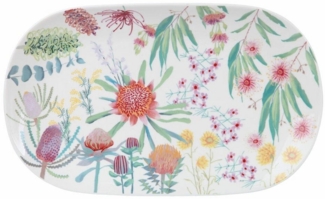 Maxwell & Williams AW0622 Platte 33 cm NATIVE BLOOMS rund, Porzellan, in Geschenkbox