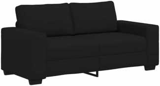vidaXL 2-Sitzer-Sofa Schwarz 140 cm Stoff 4105168