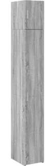 vidaXL Hochschrank Schmal Grau Sonoma 30x42,5x225 cm Holzwerkstoff 3281264